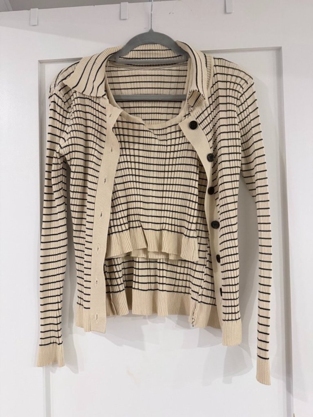 Knit Skirt, Tank, and Cardigan Set